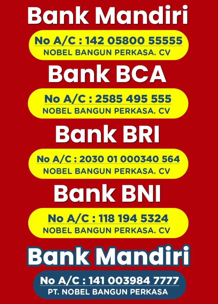 rekening perusahaan nobel bangun perkasa