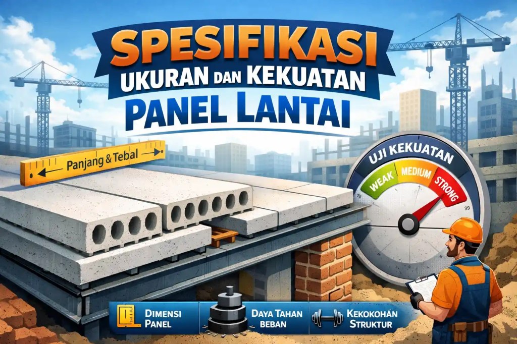 Spesifikasi Ukuran dan Kekuatan Panel&nbsp;Lantai