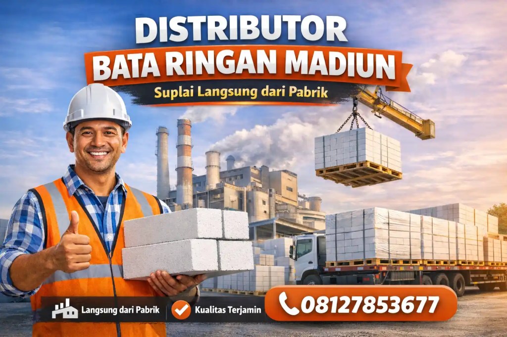 Distributor Bata Ringan Madiun Langsung&nbsp;Pabrik