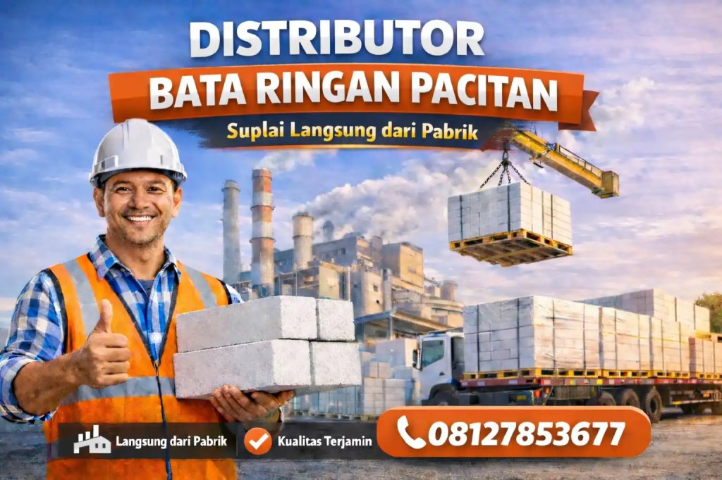 Distributor Bata Ringan Pacitan Langsung&nbsp;Pabrik